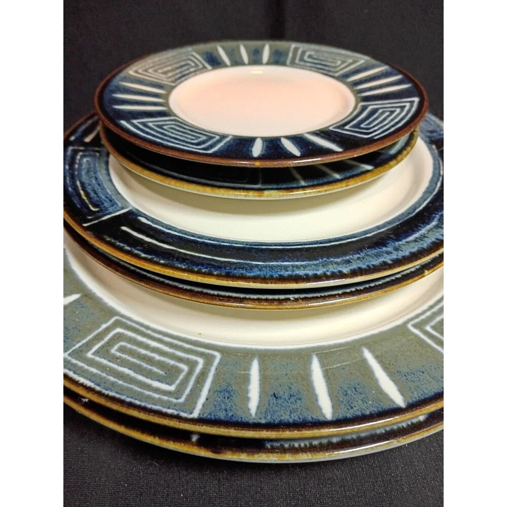 Mikasa Firesong HP300 6 Pc Plate Set Service for 2 Dinner Salad Bread Japan
